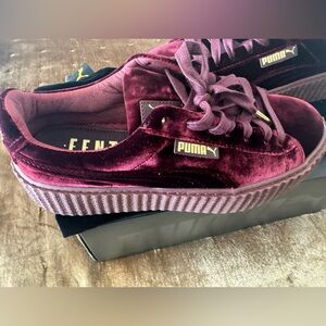 Fenty Creeper velvet Royal PURPLE. Only worn twice.